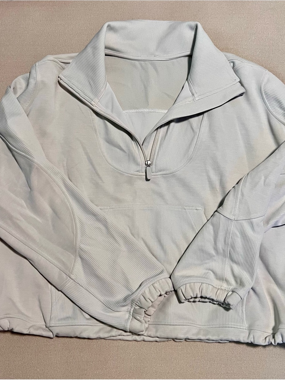 lululemon athletica Cream Half-Zip Pullover Sweater